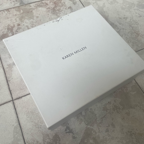 Karen millen black suade fringe heels good condition size 8 - Picture 6 of 14